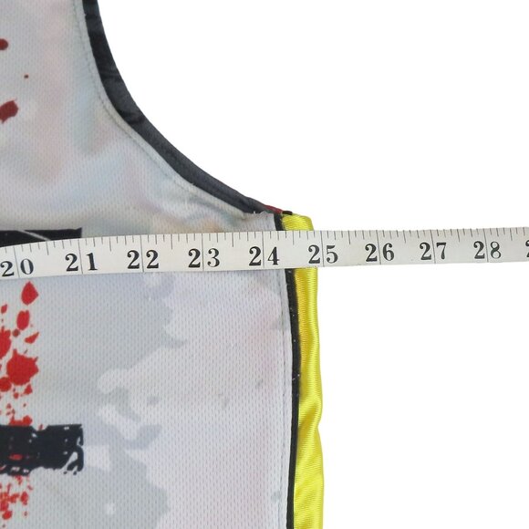 Reversible Lacrosse Pinnie Jersey ATOMIC LAX Radioactive Design Gray/Yellow XL - Picture 11 of 14